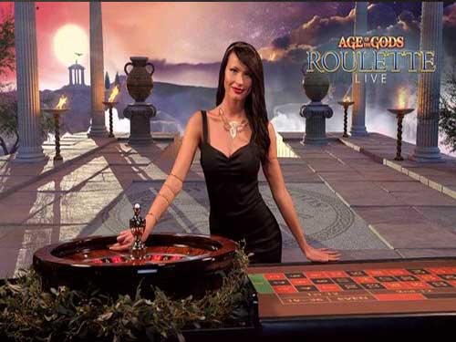 Age of the Gods: Live Roulette Game Logo
