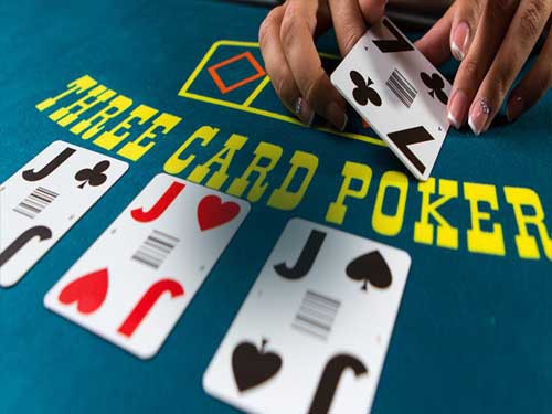 Live Three Card Poker Game Logo
