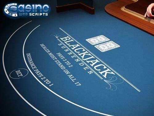 Blackjack 21 Surrender 3D Dealer Game Logo