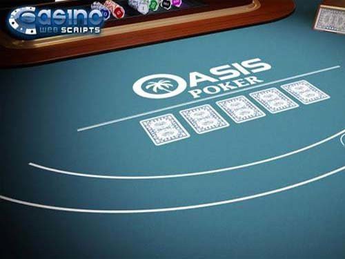 Oasis Poker 2D Game Logo