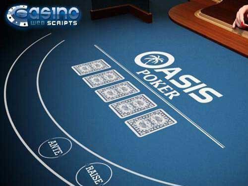 Oasis Poker 3D Dealer Game Logo