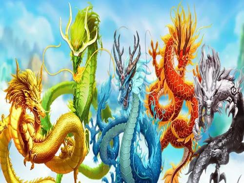 5 Dragons Game Logo