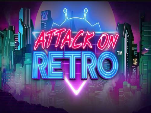 Attack On Retro Game Logo