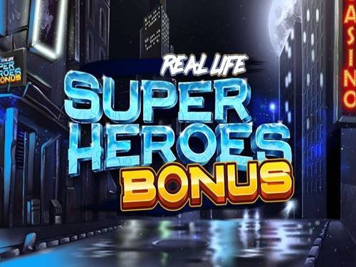 Real Life Super Heroes Bonus Game Logo