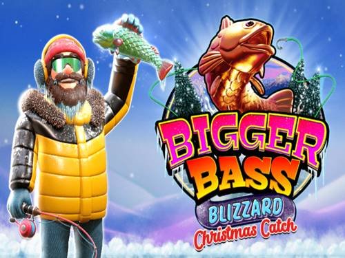 Bigger Bass Blizzard Christmas Catch Game Logo