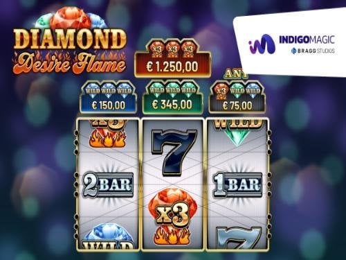 Diamond Desire Flame Slot Game Logo