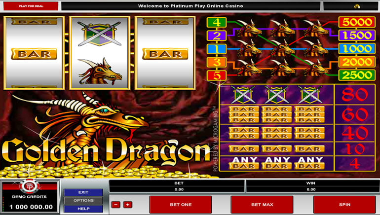 Golden Dragon Slot by Triple Profits Games