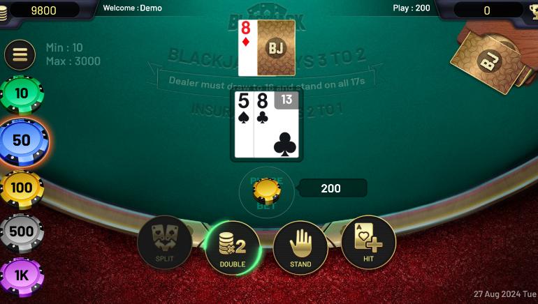 Blackjack by Blaze Gaming Screenshot