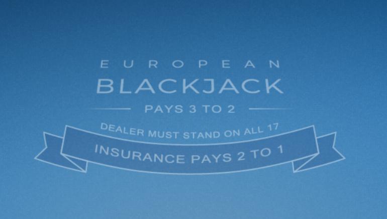 European Blackjack Screenshot