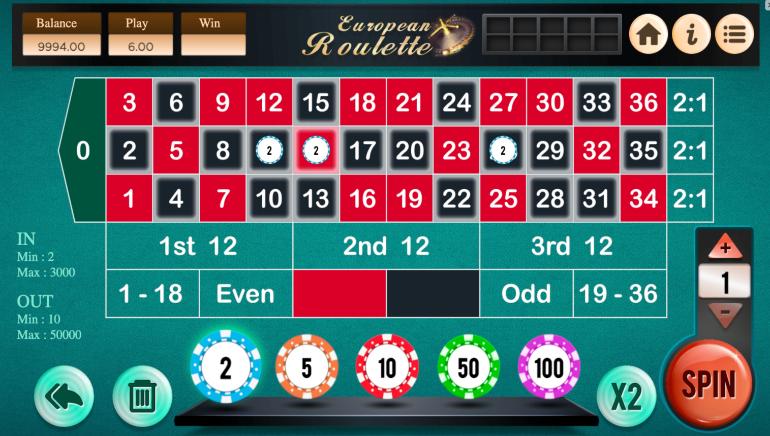 European Roulette by Blaze Gaming Screenshot