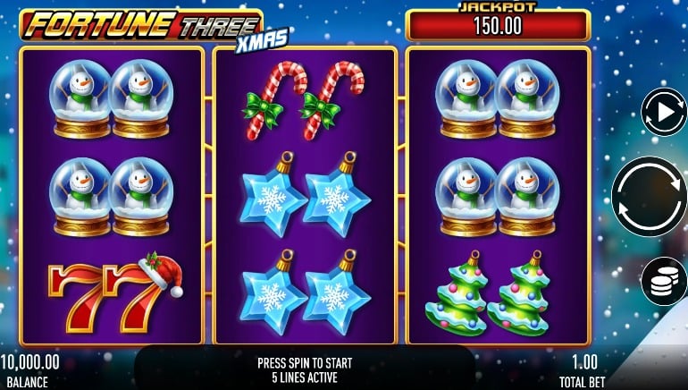 Fortune Three Xmas Slot by GameBeat