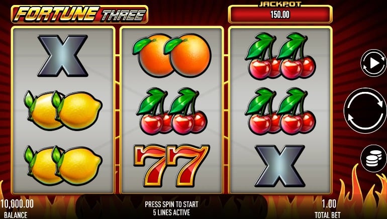 Fortune Three Slot by Gamebeat