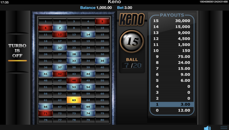 Keno Screenshot
