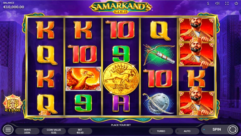 Samarkand's Gold Slot by Endorphina