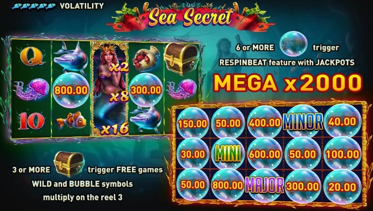 Sea Secret Slot by GameBeat