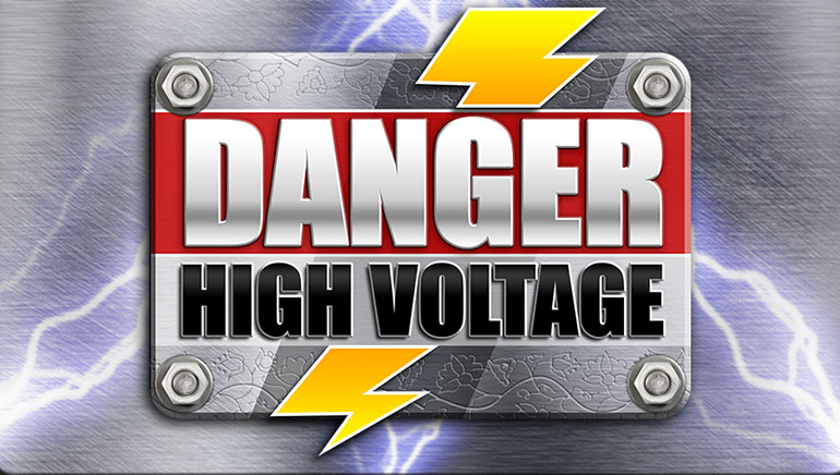 Danger High Voltage Slot