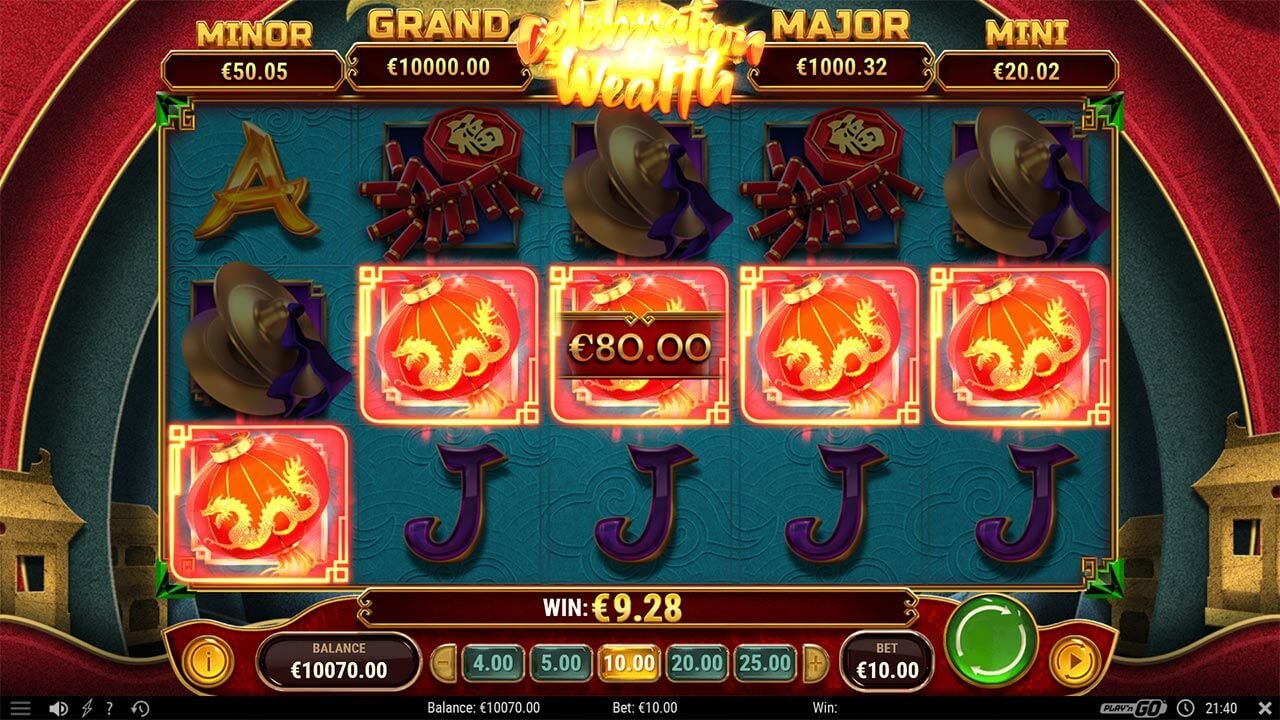 Playn GO - Celebration of Wealth progressive slot