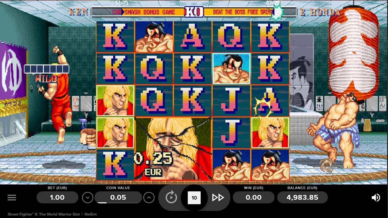 Street Fighter II - Main screen