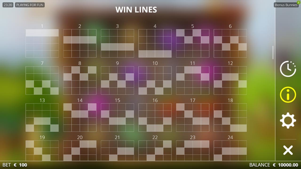 Bonus Bunnies slot - Ways to win