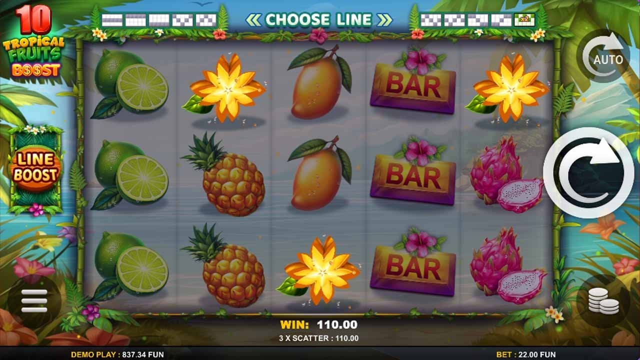 10 Tropical Fruits Boost by Felix Gaming
