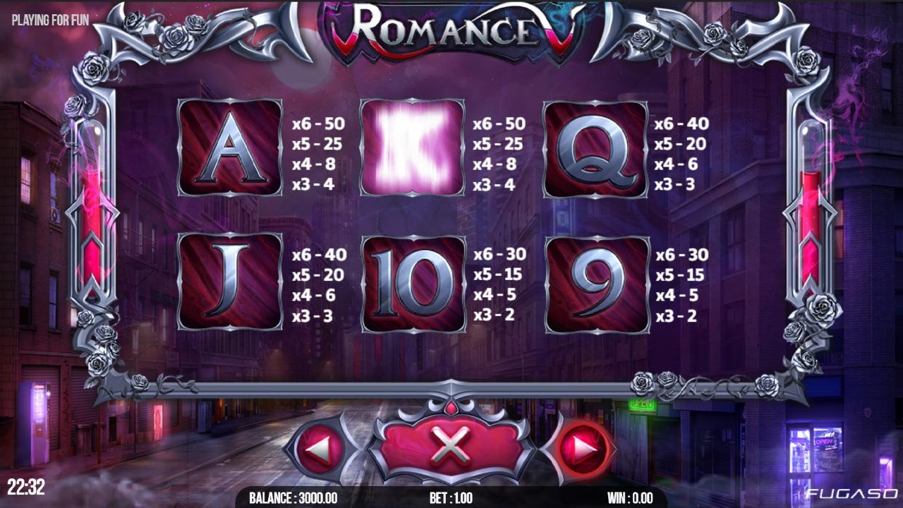 Romance V - Low Value symbols