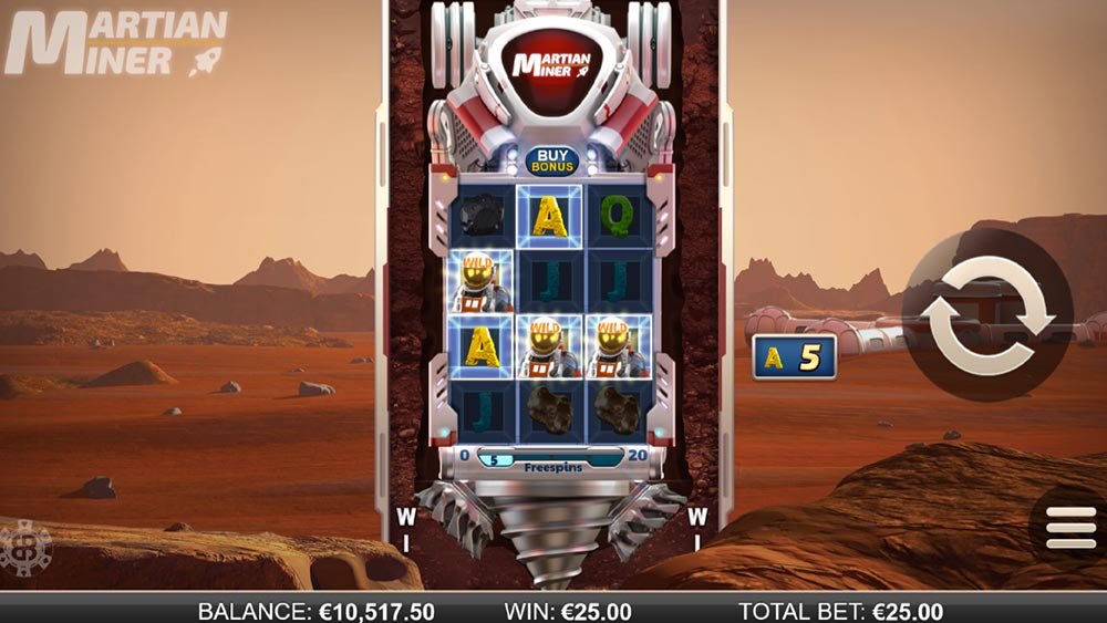 Martian Miner Infinity Reels from Yggdrasil Gaming