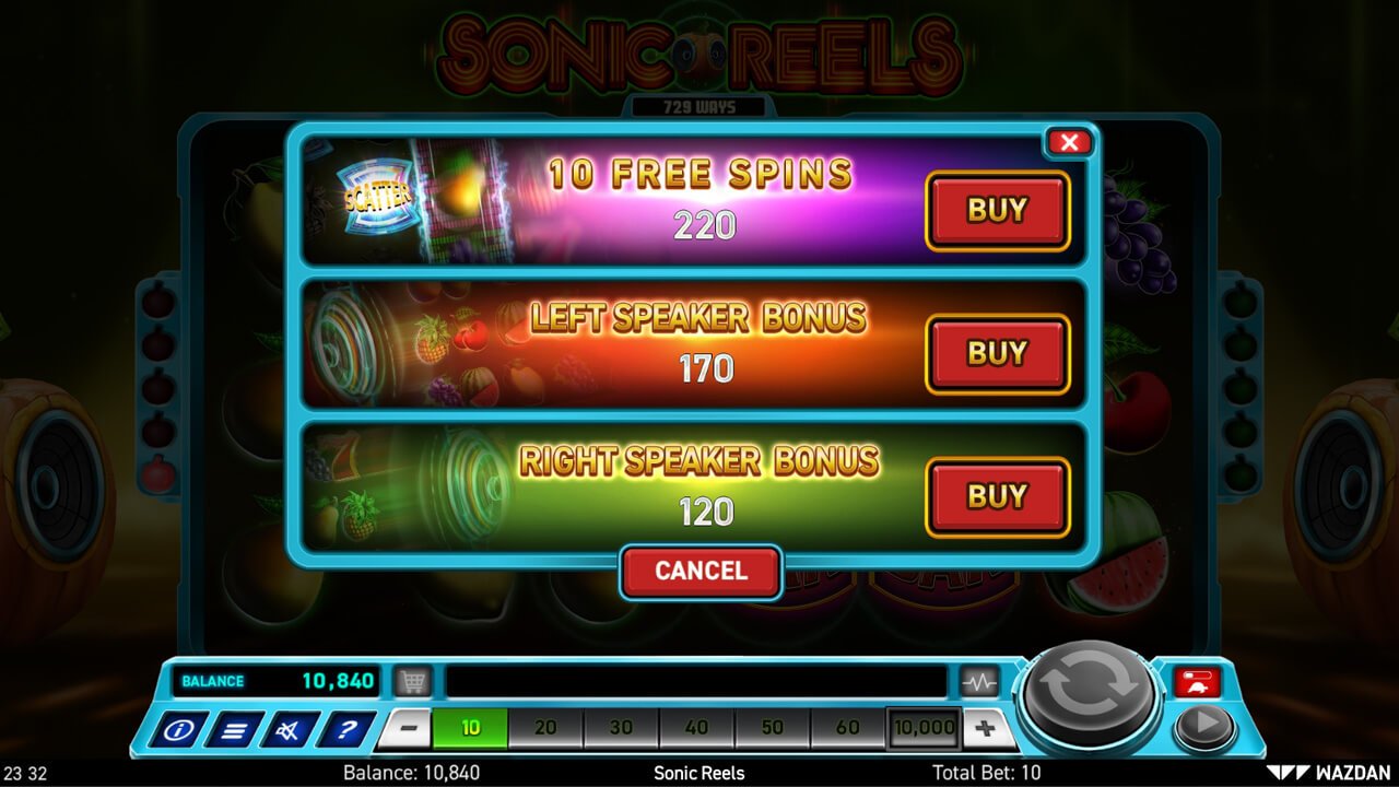 Sonic Reels - Buy Feature