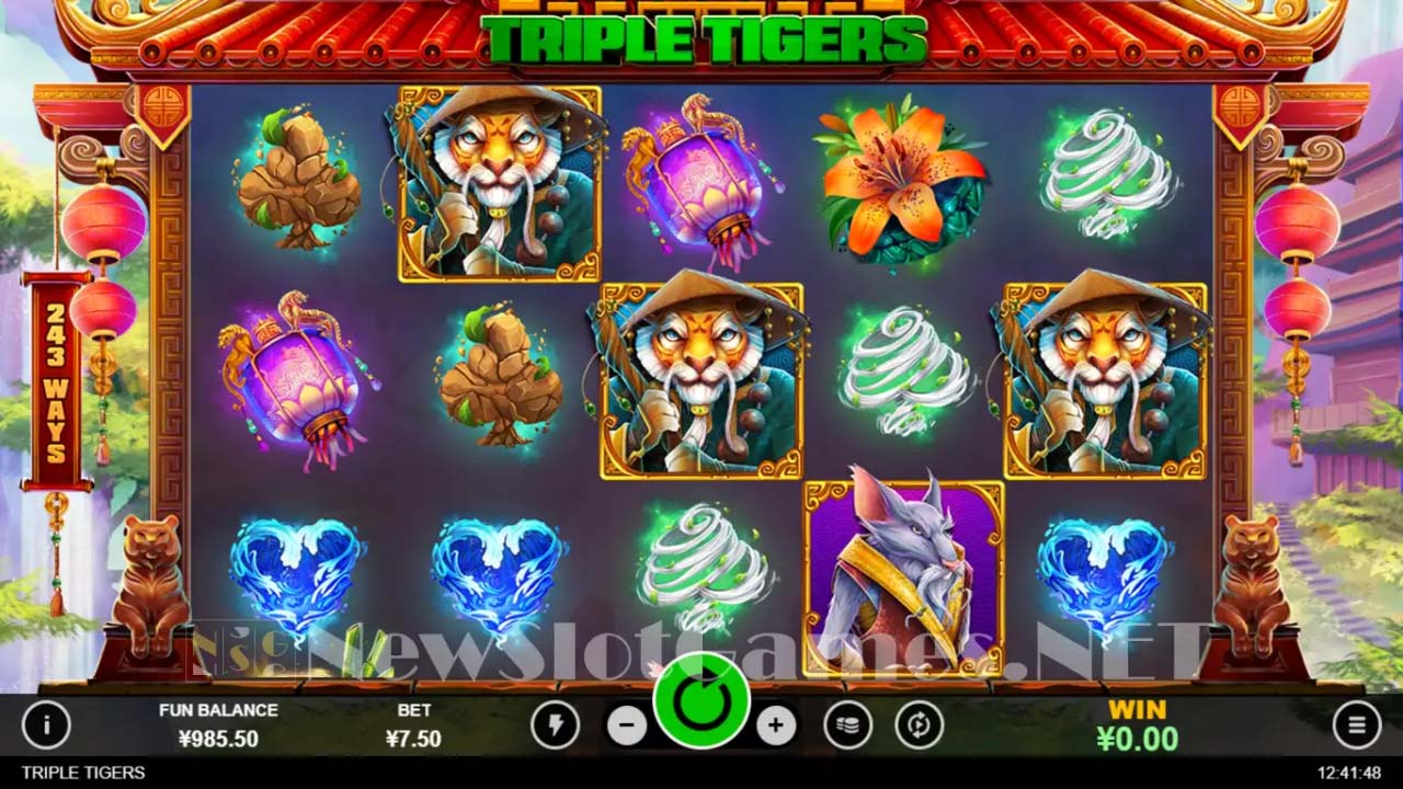 Triple Tigers Slot Screenshot - RTG Slots