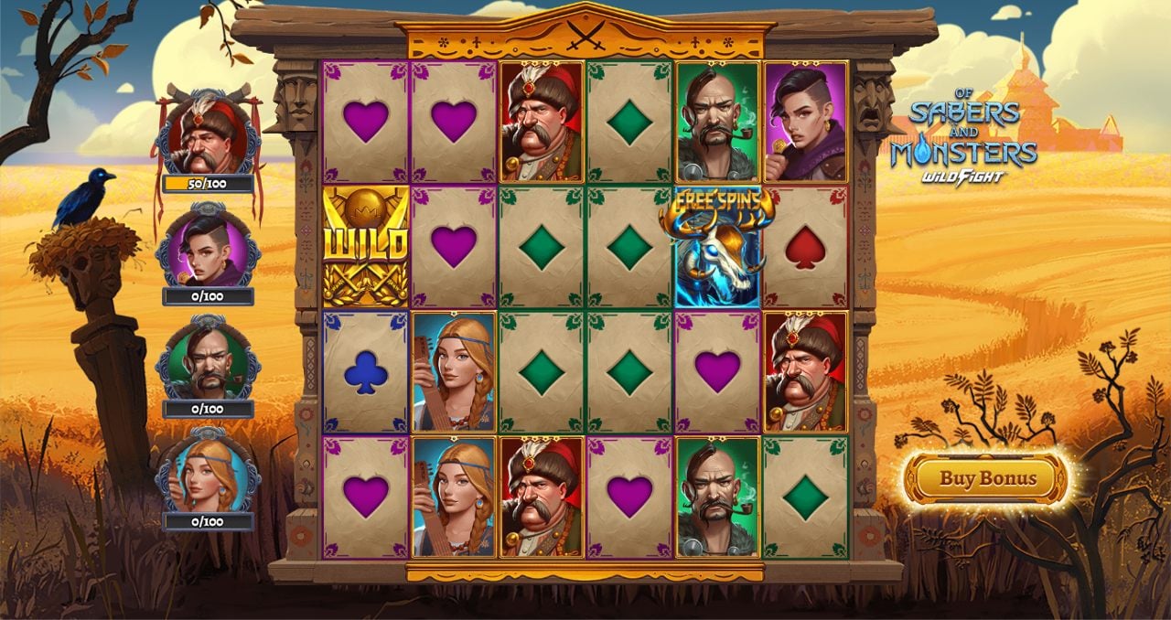 Of Sabers and Monsters Slots