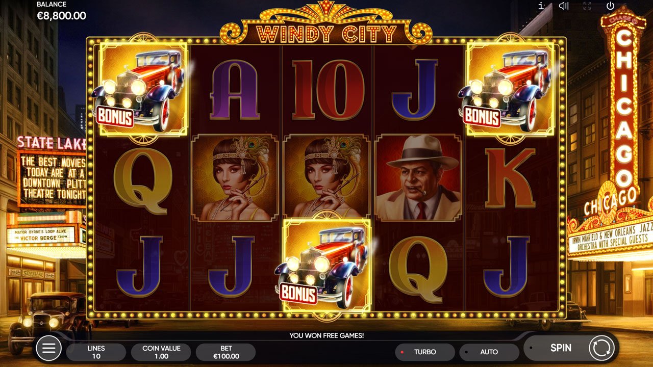 Windy City slot - Scatter symbols
