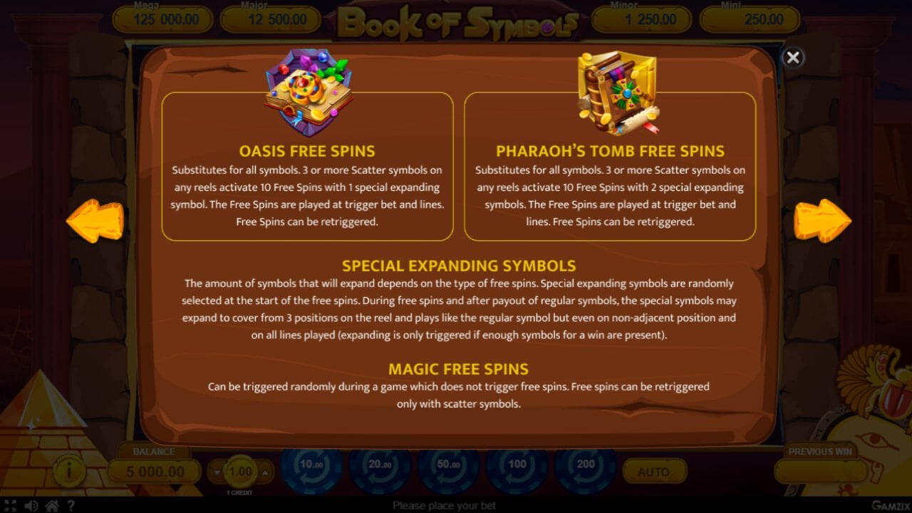 Book of Symbols - Free Spins