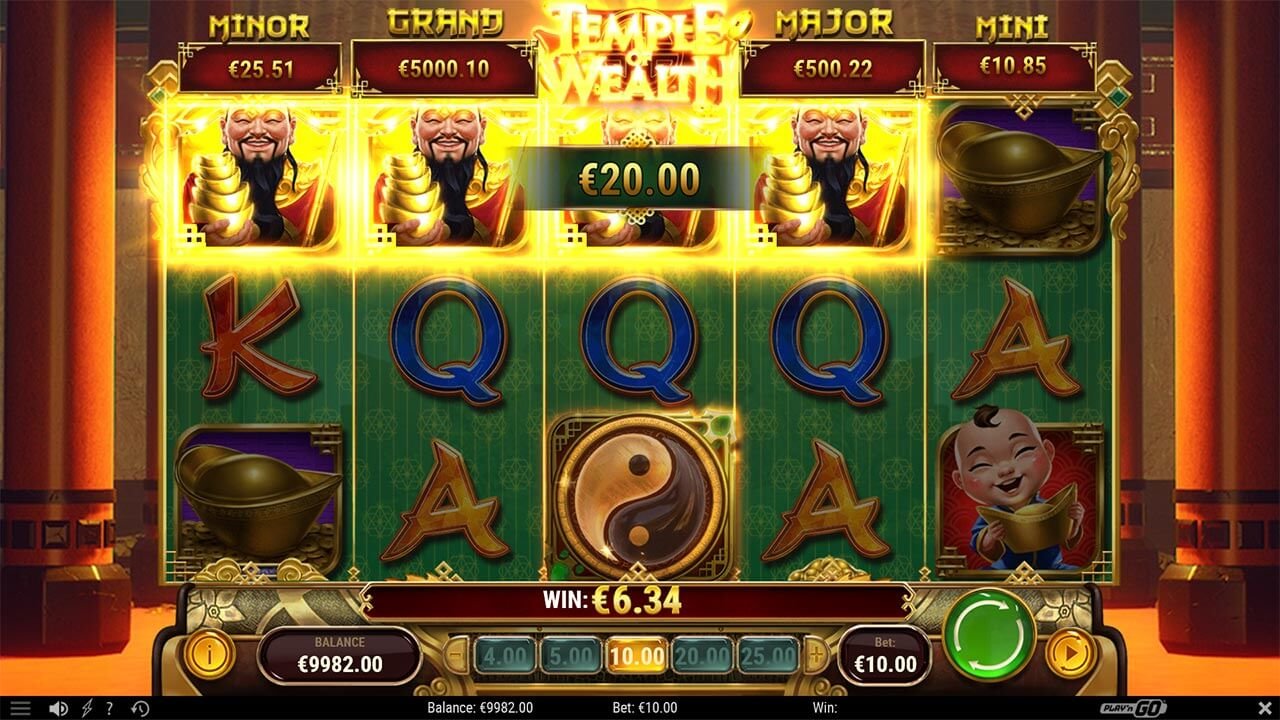 Playn GO - Temple of Wealth progressive slot