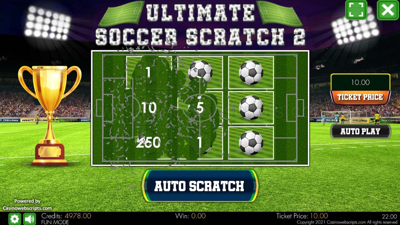 Ultimate Soccer Scratch 2 by Casino Web Scripts