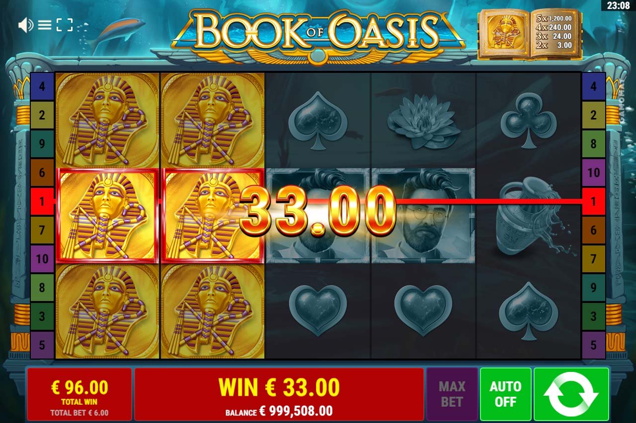 Gamomat Book of Oasis - free spins