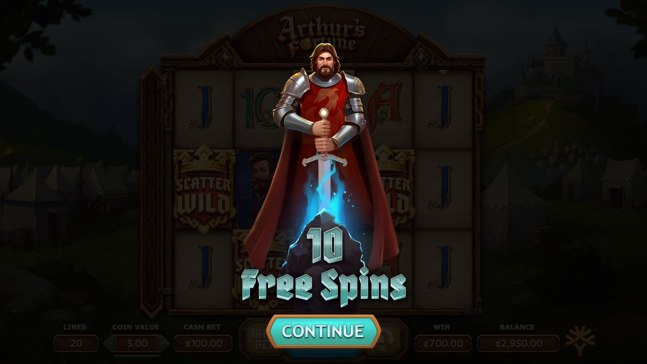 Arthur's Fortune slot - 10 Free Spins