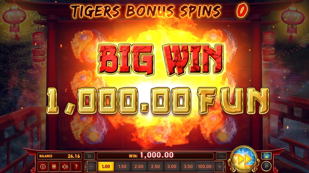 9 Tigers slot - Big Win