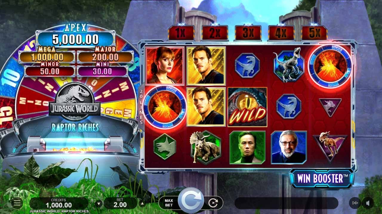 Jurassic Park Raptor Riches slot by Microgaming
