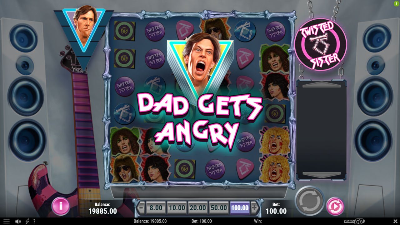 Twisted Sister slot - Dad Gets Angry
