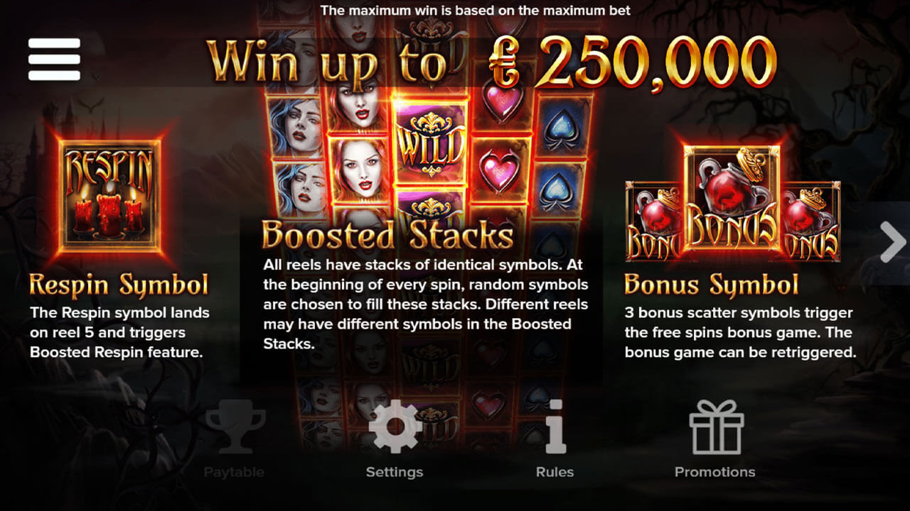 Blood Lust - Max Win and Bonus Features