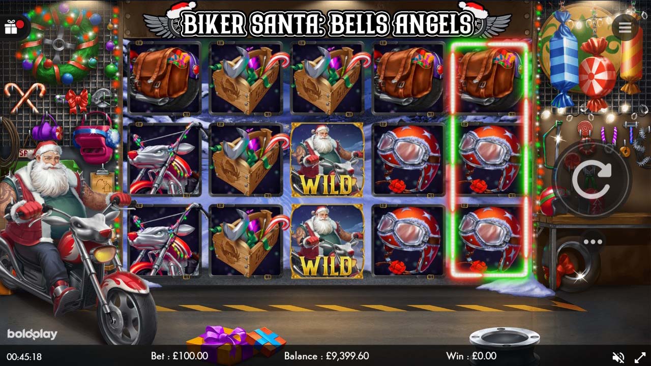 Biker Santa Bells Angels Slot by Boldplay