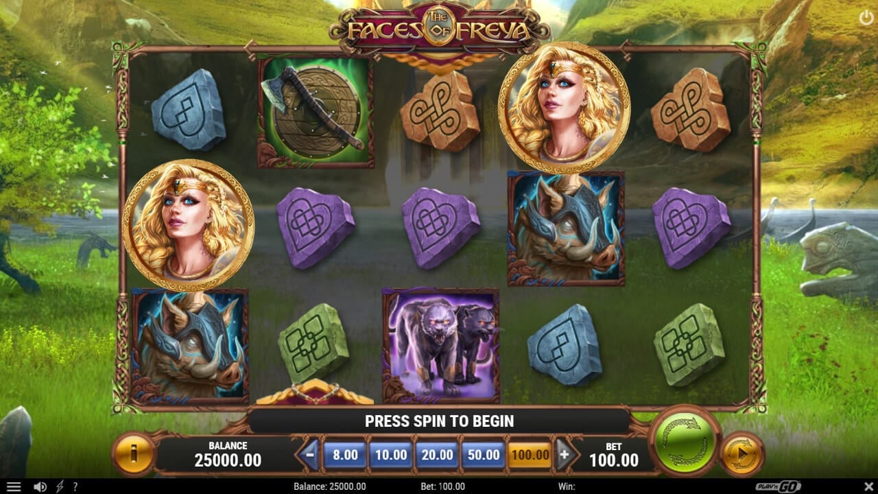 Faces of Freya slot by Playn GO