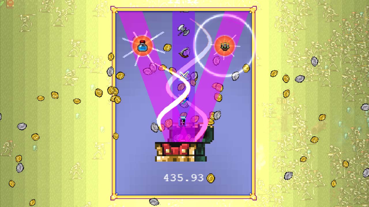 vampire survivors - big win triple chest animation