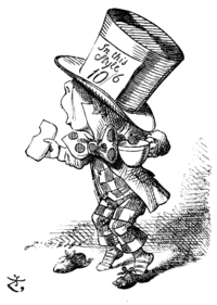 John Tenniel - hatter character sketch illustration