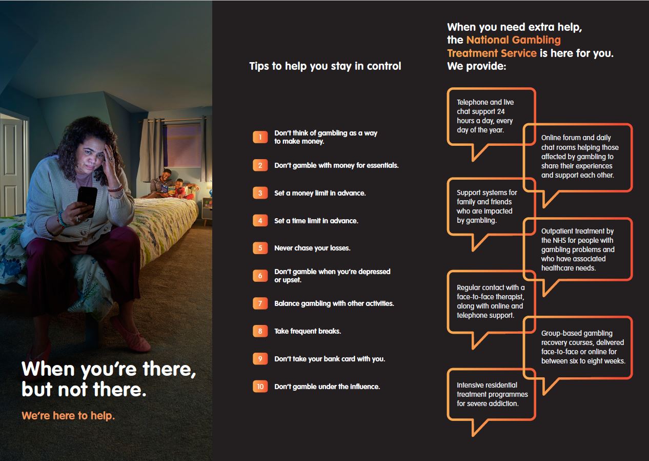 GambleAware - Women and BAME communities leaflet