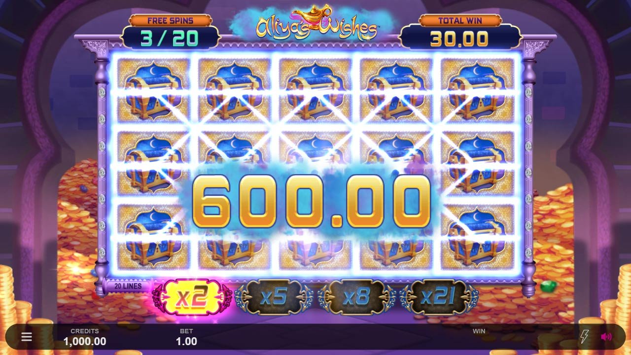 Aliyas Wishes - free spins big win