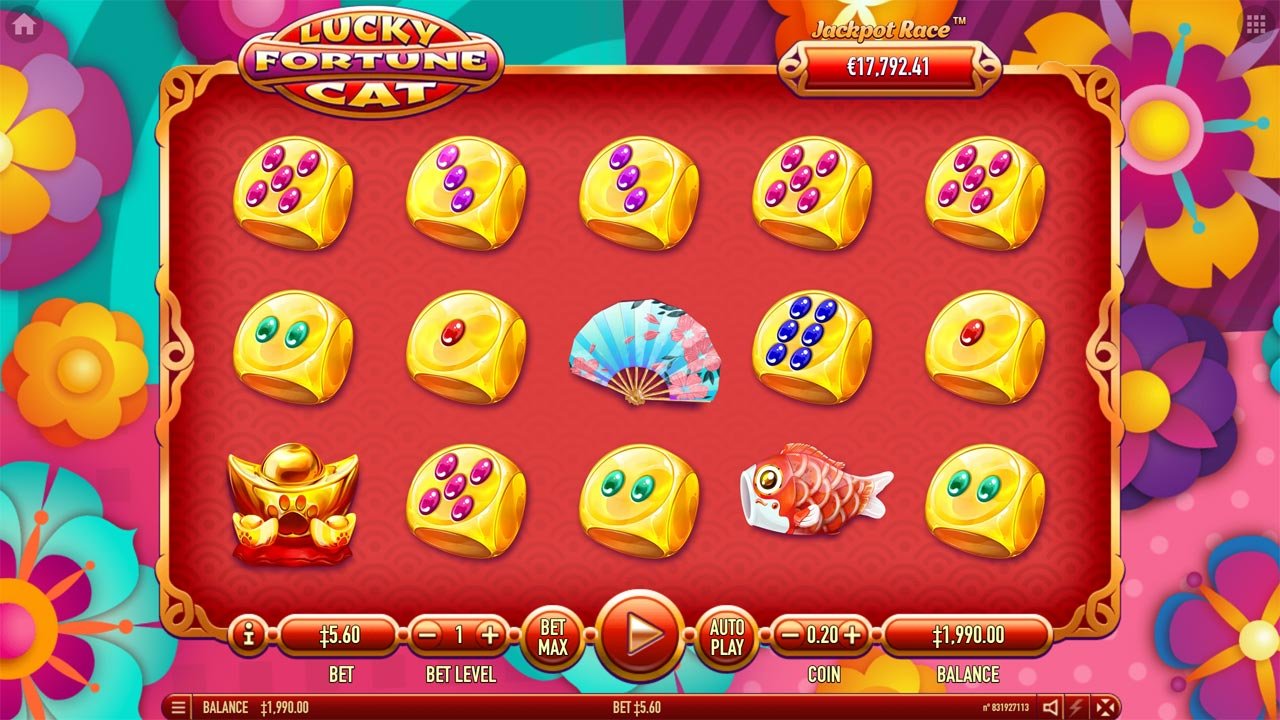 Lucky Fortune Cat - Main Screen