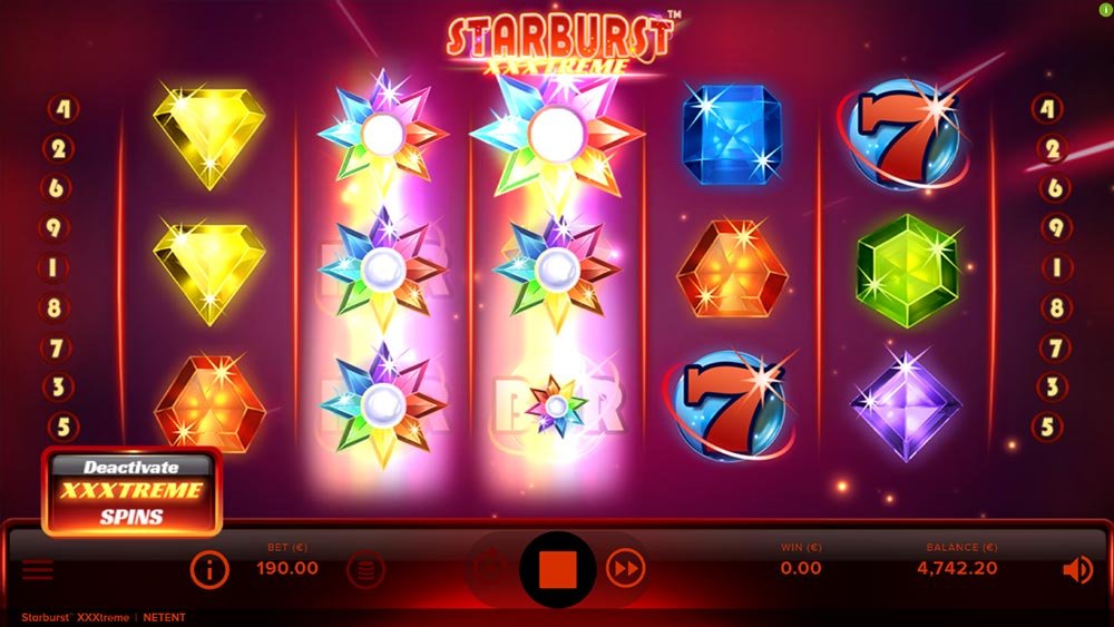 Starburst XXXtreme slot from NetEnt