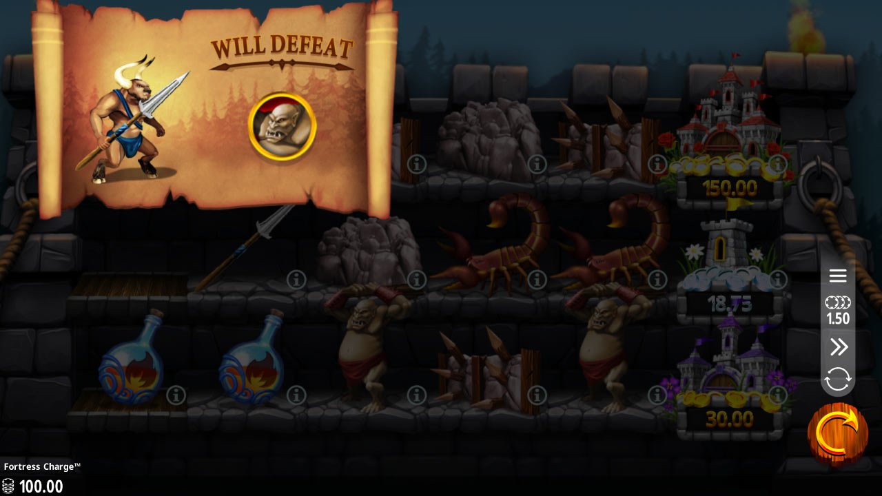 Fortress Charge - Battle Outcome Hero