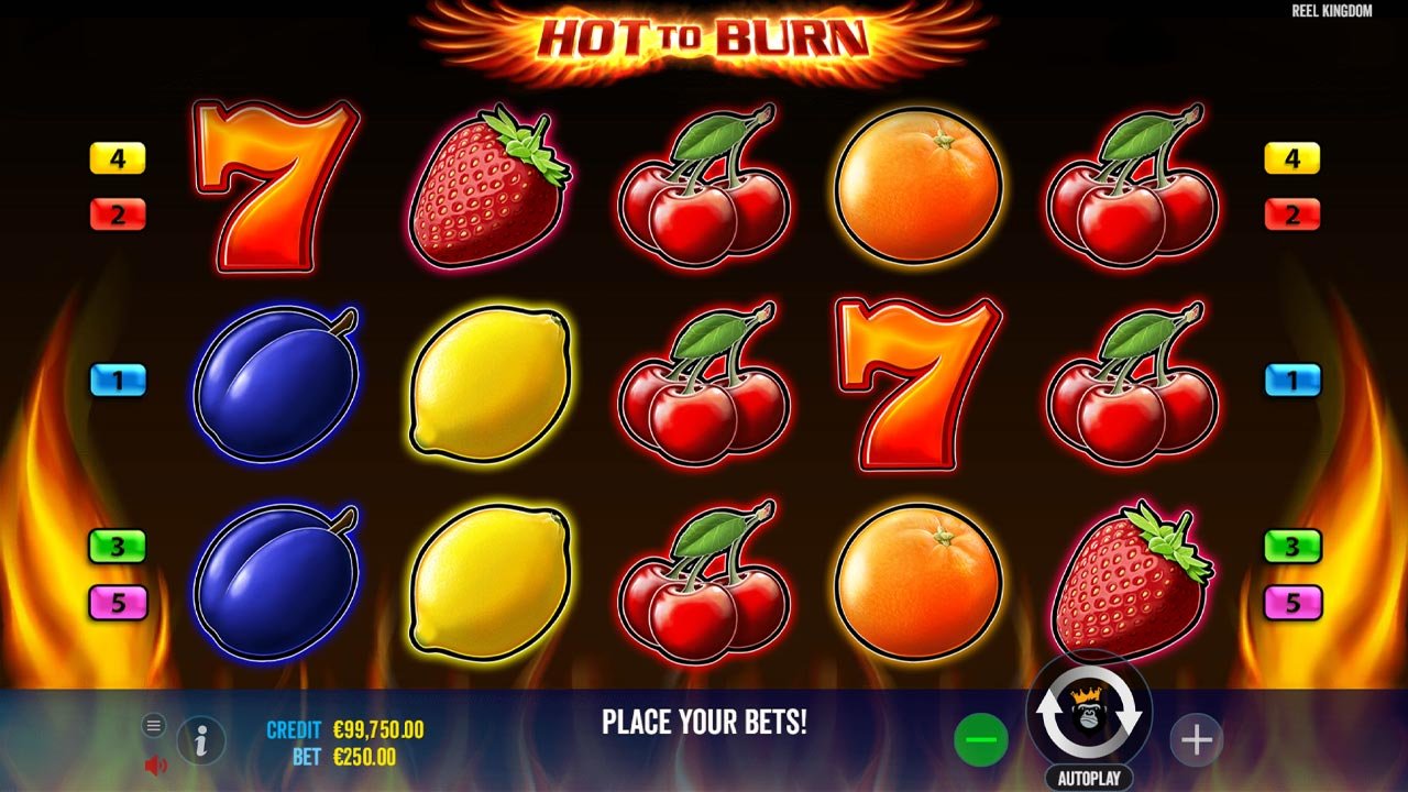 Hot to Burn - Main Screen