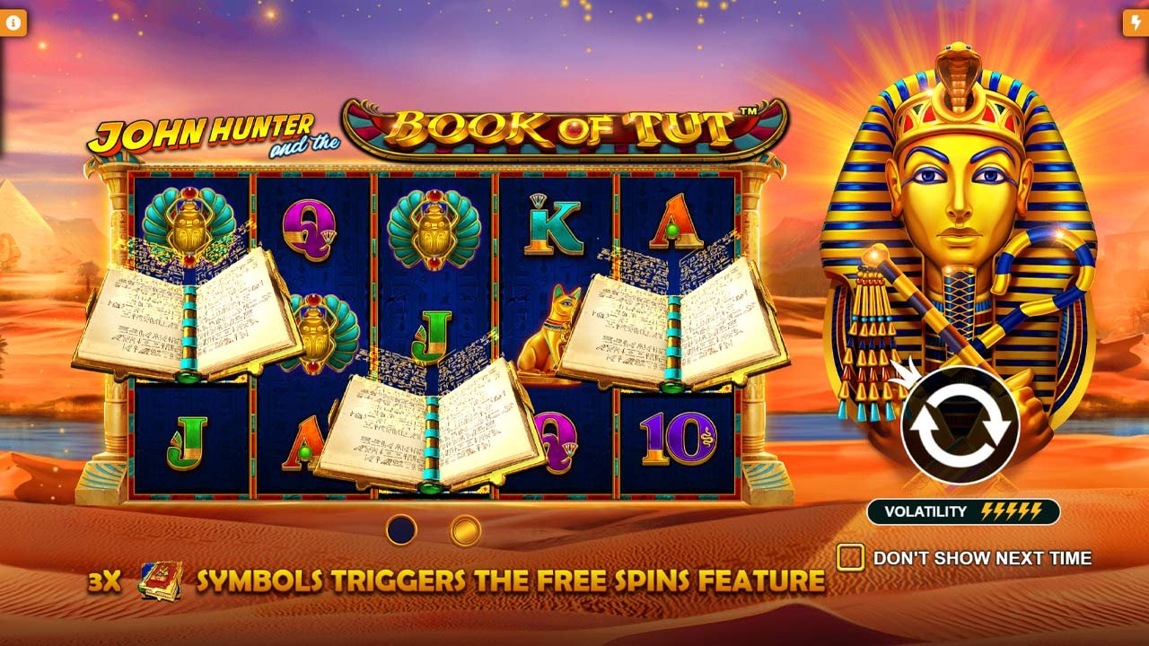 Free SPins - John Hunter and the Book of Tut